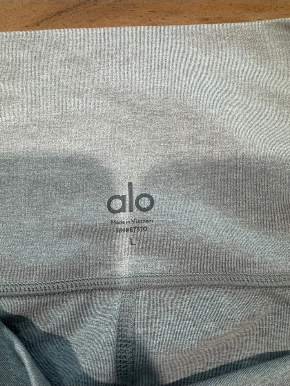 ALO Yoga Light Gray High-Waist Leggings